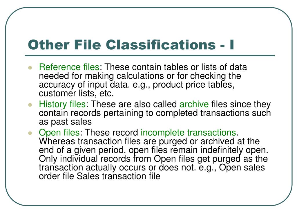 PPT Accounting File & Transaction Processing System PowerPoint Presentation ID3934092