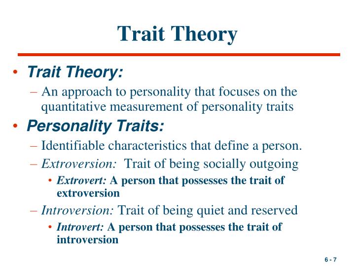🎉 Define trait approach. The Trait Approach to Leadership. 20190304