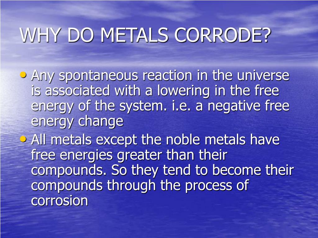 PPT CORROSIVE DAMAGE IN MATERIALS & ITS PREVENTION PowerPoint