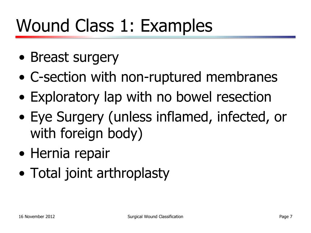 PPT Promoting Excellence in Surgical Wound Classification PowerPoint