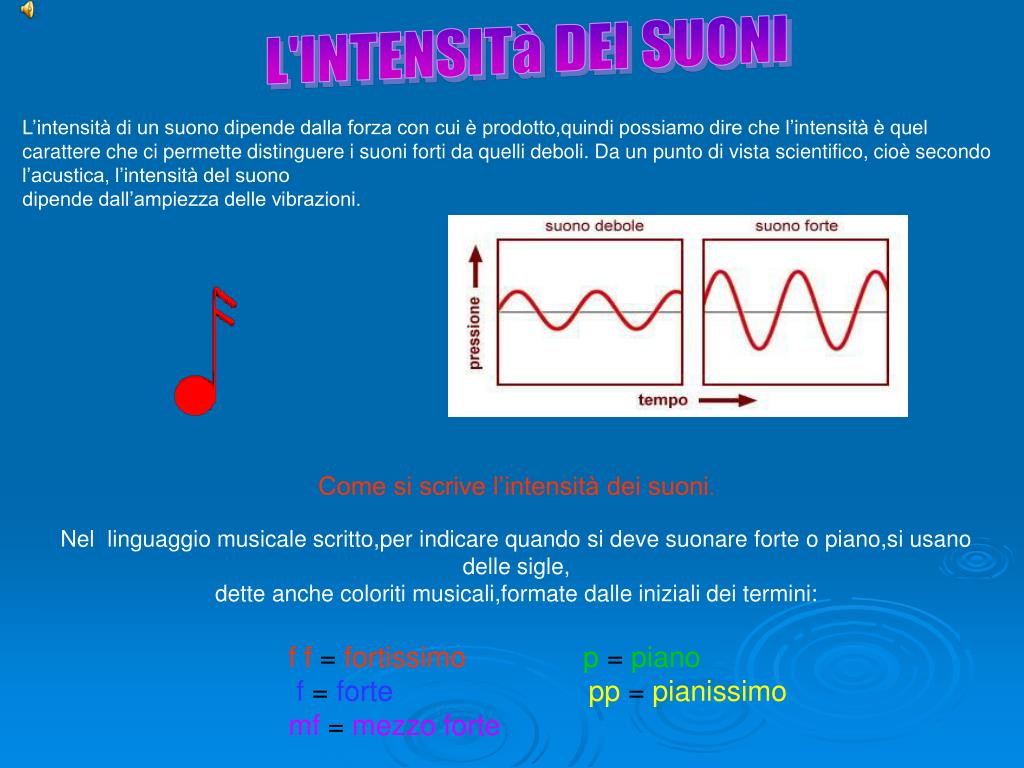 PPT I CARATTERI DEL SUONO PowerPoint Presentation, free download ID