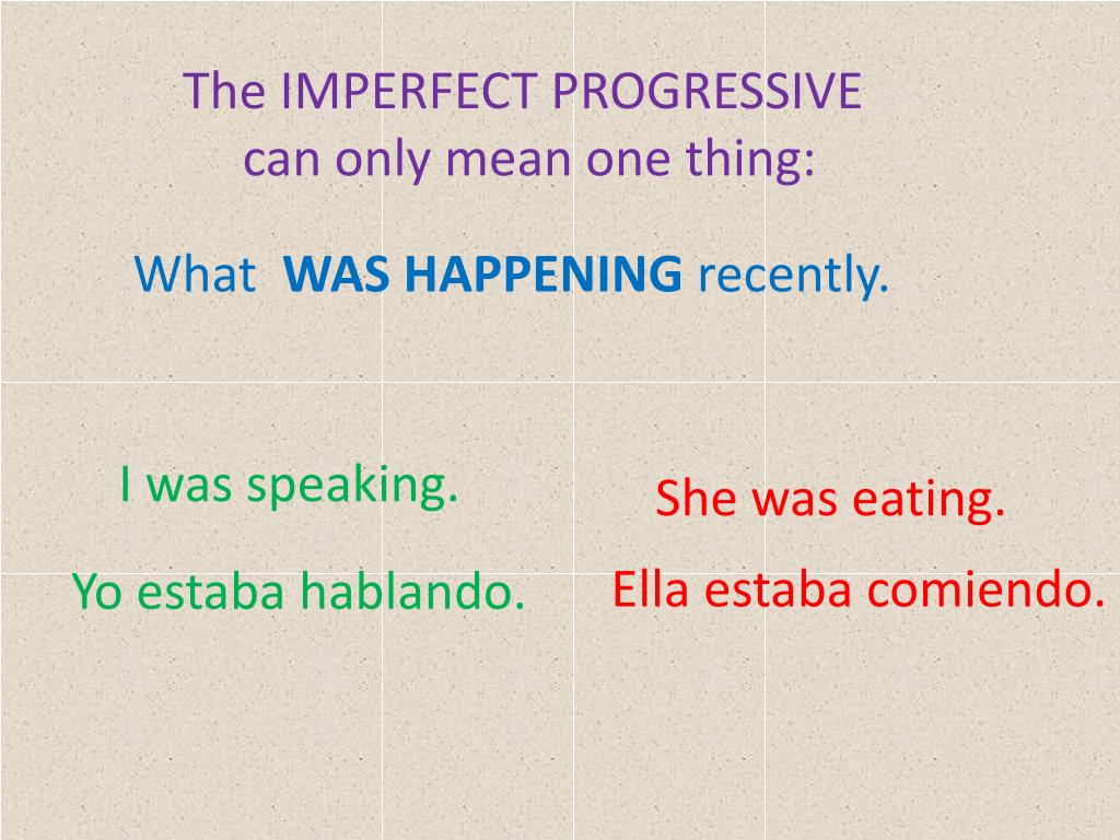 PPT Imperfect Progressive PowerPoint Presentation, free download ID