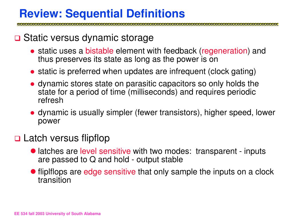PPT EE534 VLSI Design System Fall 2003 Lecture 21Chapter 9
