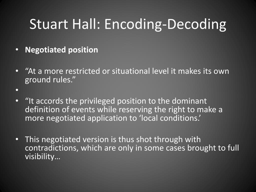 PPT Stuart Hall Encoding Decoding PowerPoint Presentation, free