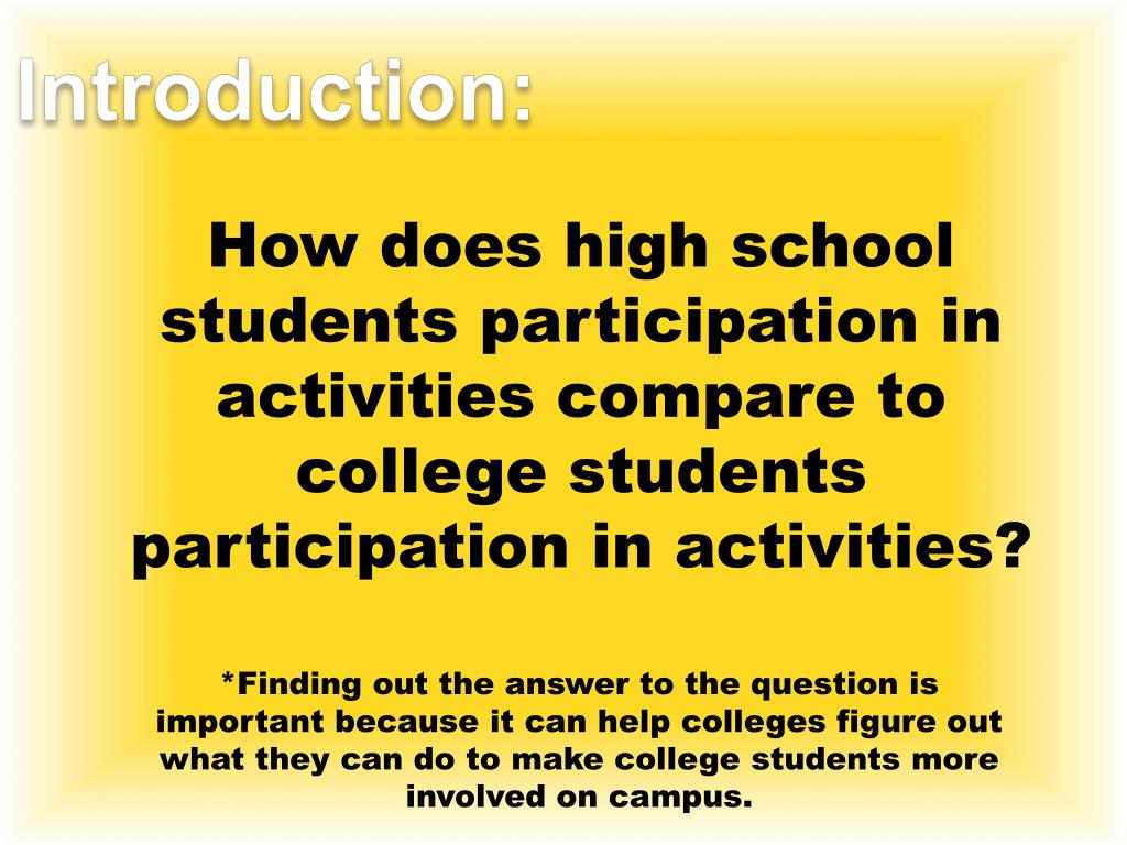 PPT HIGH SCHOOL VS. COLLEGE PowerPoint Presentation, free download ID3945574