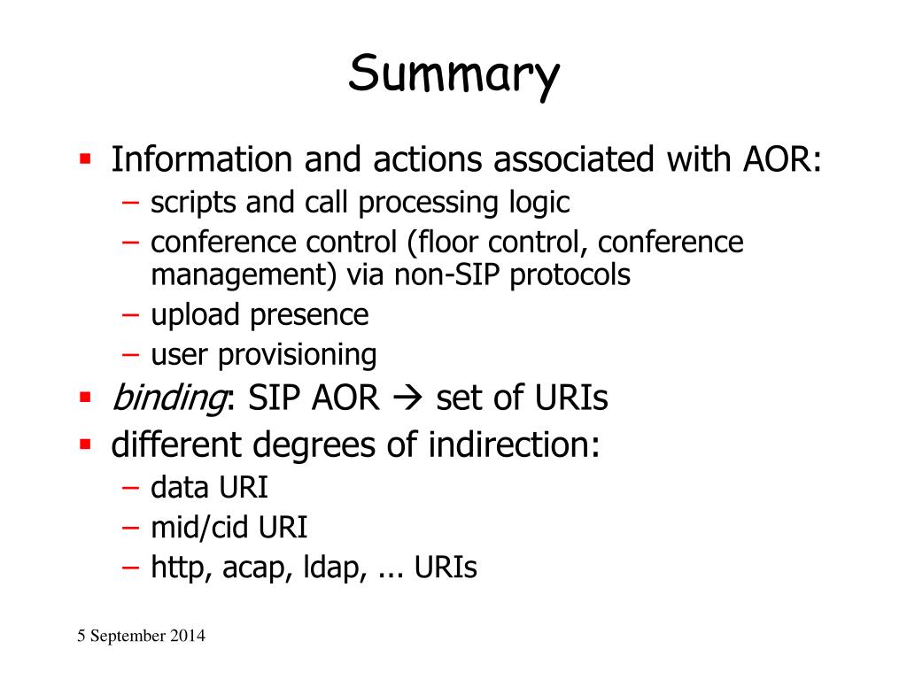 PPT BINDing URIs to SIP AORs PowerPoint Presentation, free download