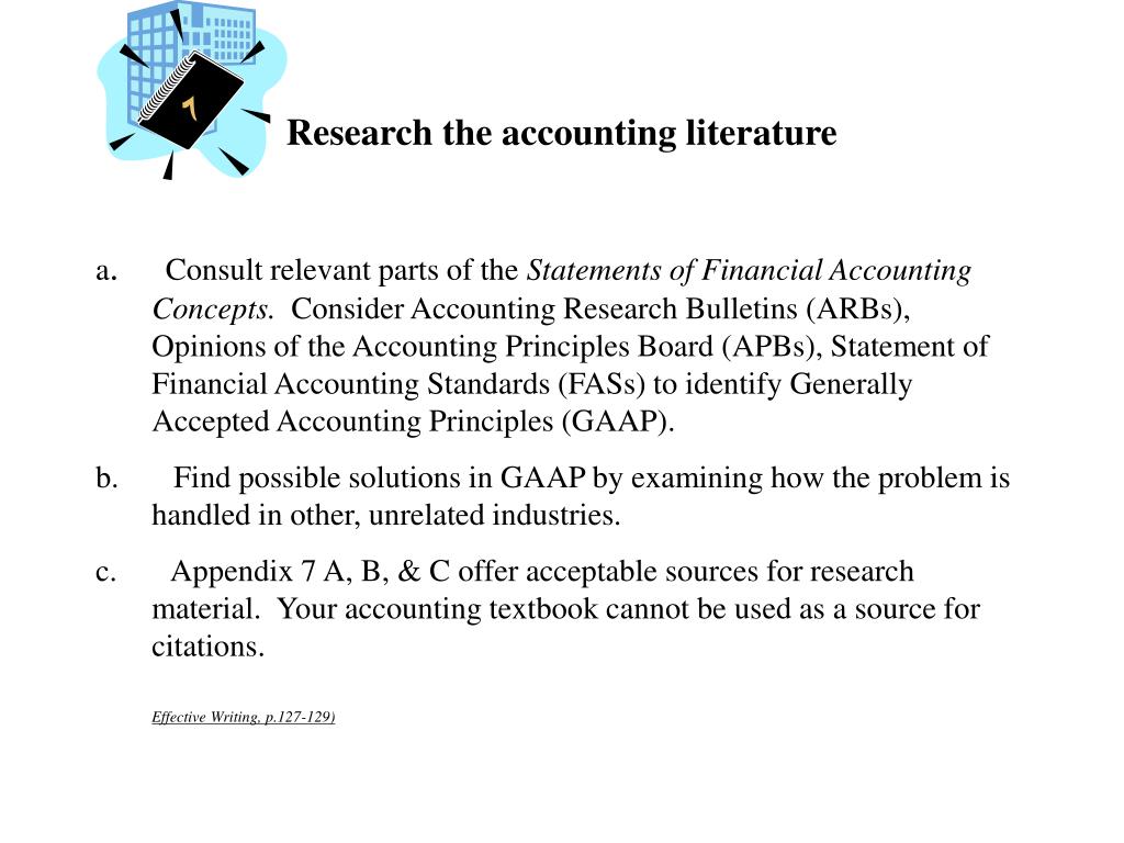 PPT Accounting Research Determine the relevant facts PowerPoint