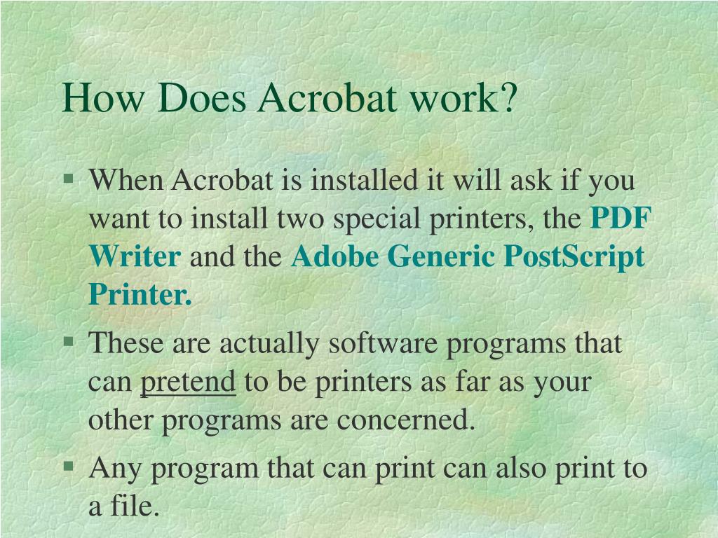PPT Adobe Acrobat PowerPoint Presentation, free download ID3946722