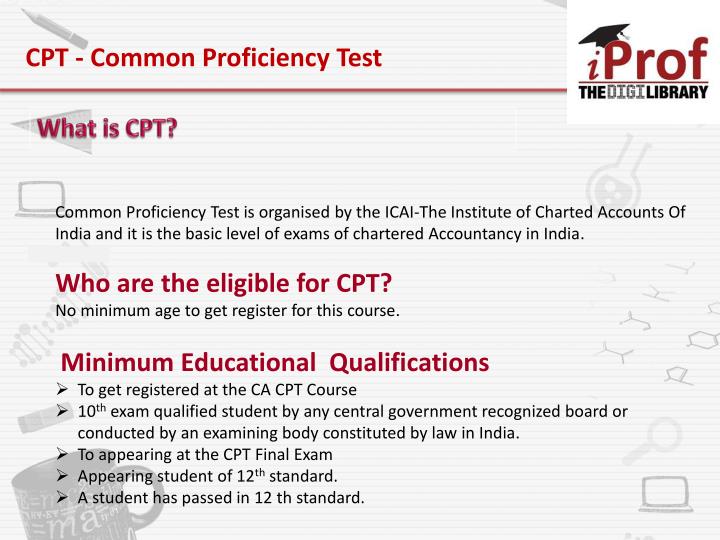 PPT Prepare Yourself For CA CPT Exam PowerPoint Presentation ID3948470