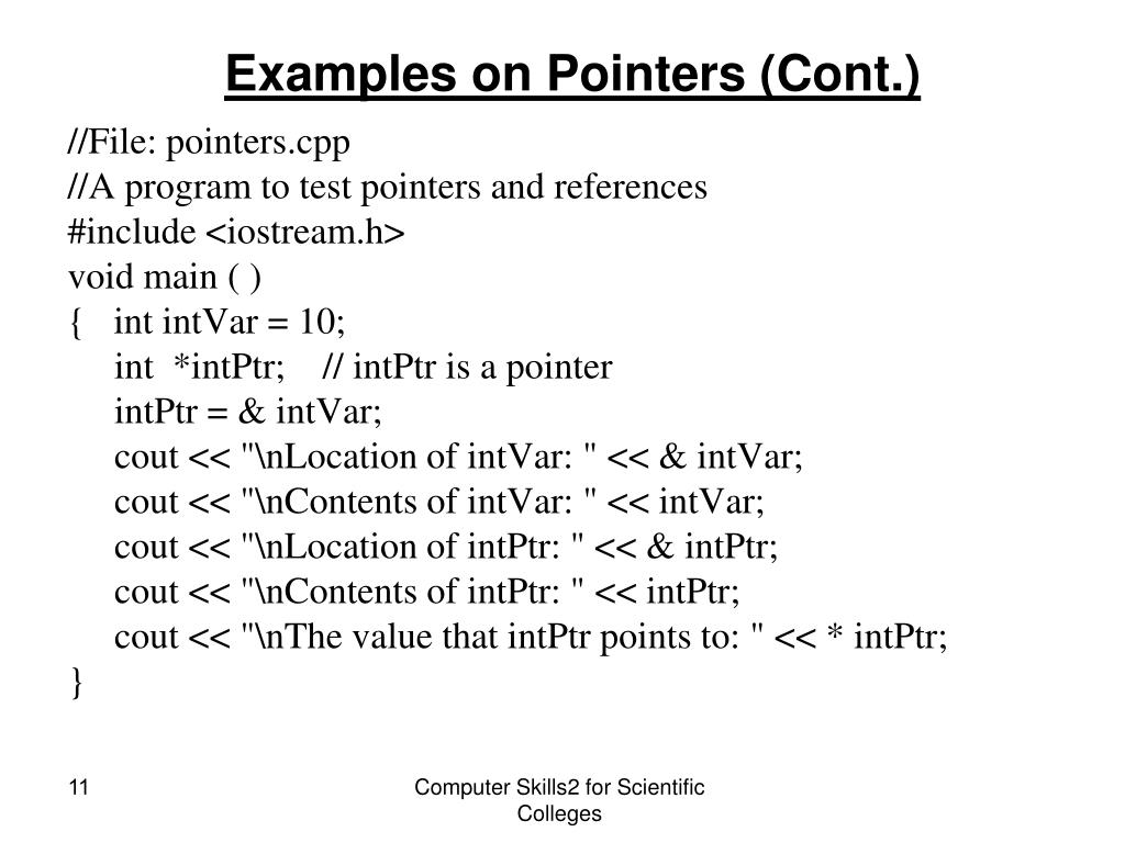 PPT Pointers in C++ PowerPoint Presentation, free download ID3949357