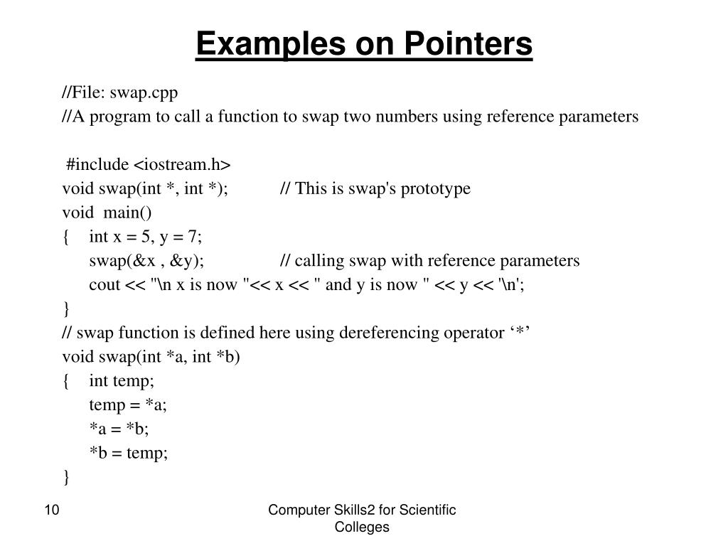 PPT Pointers in C++ PowerPoint Presentation, free download ID3949357