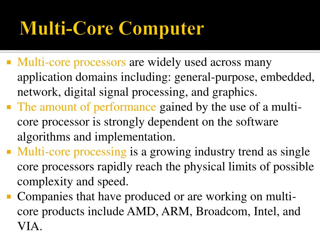 PPT MultiCore Computing PowerPoint Presentation, free download ID
