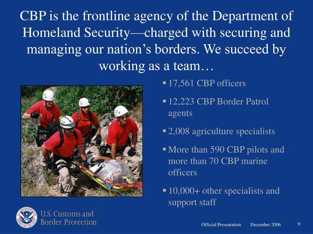 PPT U.S. Customs and Border Protection PowerPoint Presentation, free