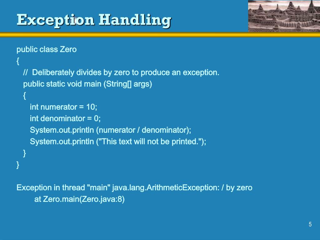 PPT Input/Ouput and Exception Handling PowerPoint Presentation, free