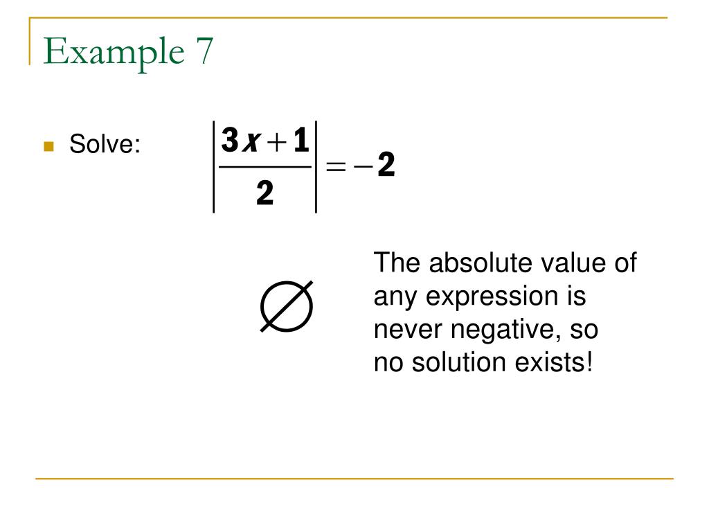 PPT Absolute Value Equations PowerPoint Presentation, free download