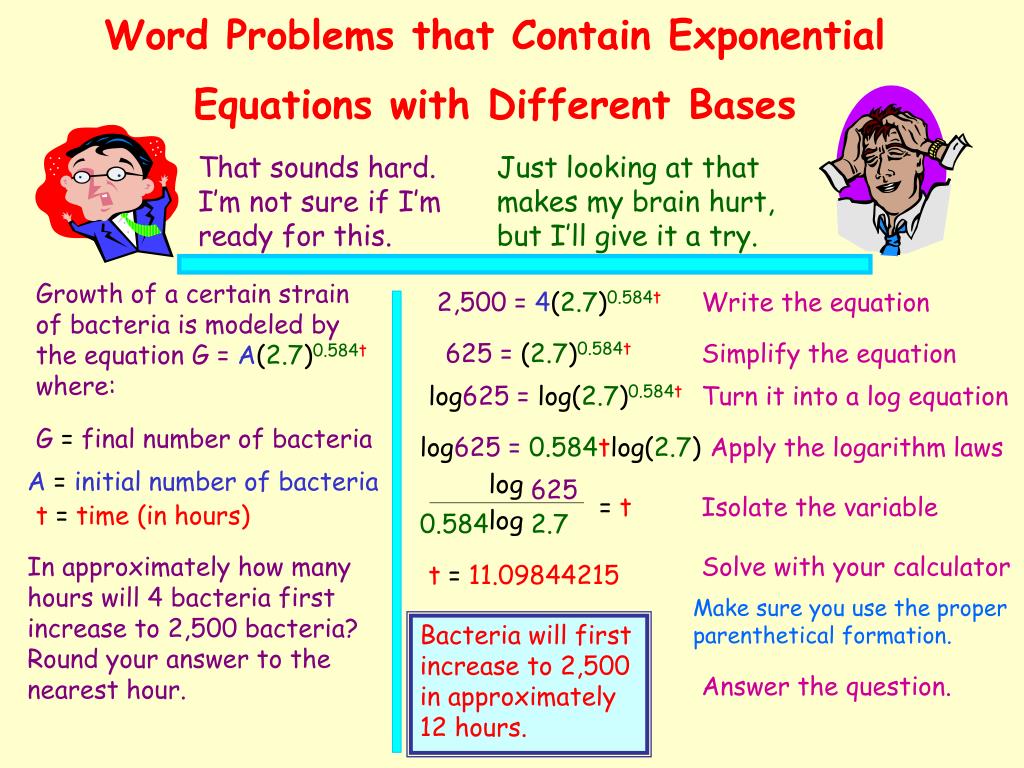 PPT Solving Exponential Equations PowerPoint Presentation, free