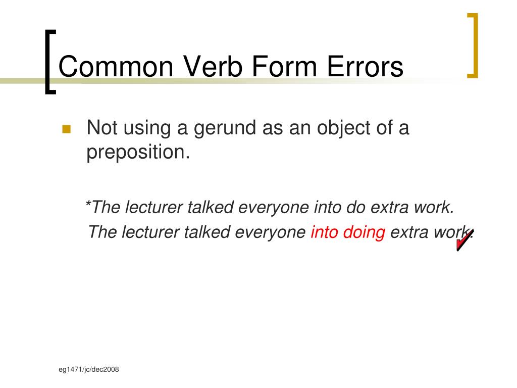 PPT Verb Forms PowerPoint Presentation, free download ID3960264