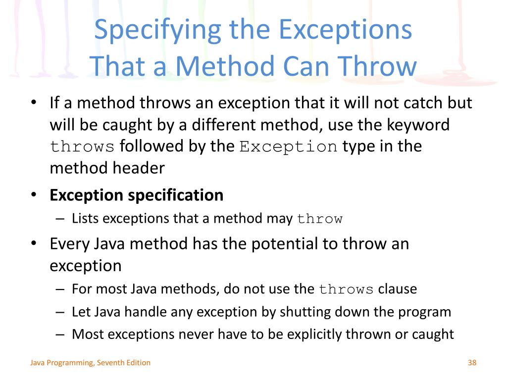 PPT Chapter 12 Exception Handling PowerPoint Presentation, free