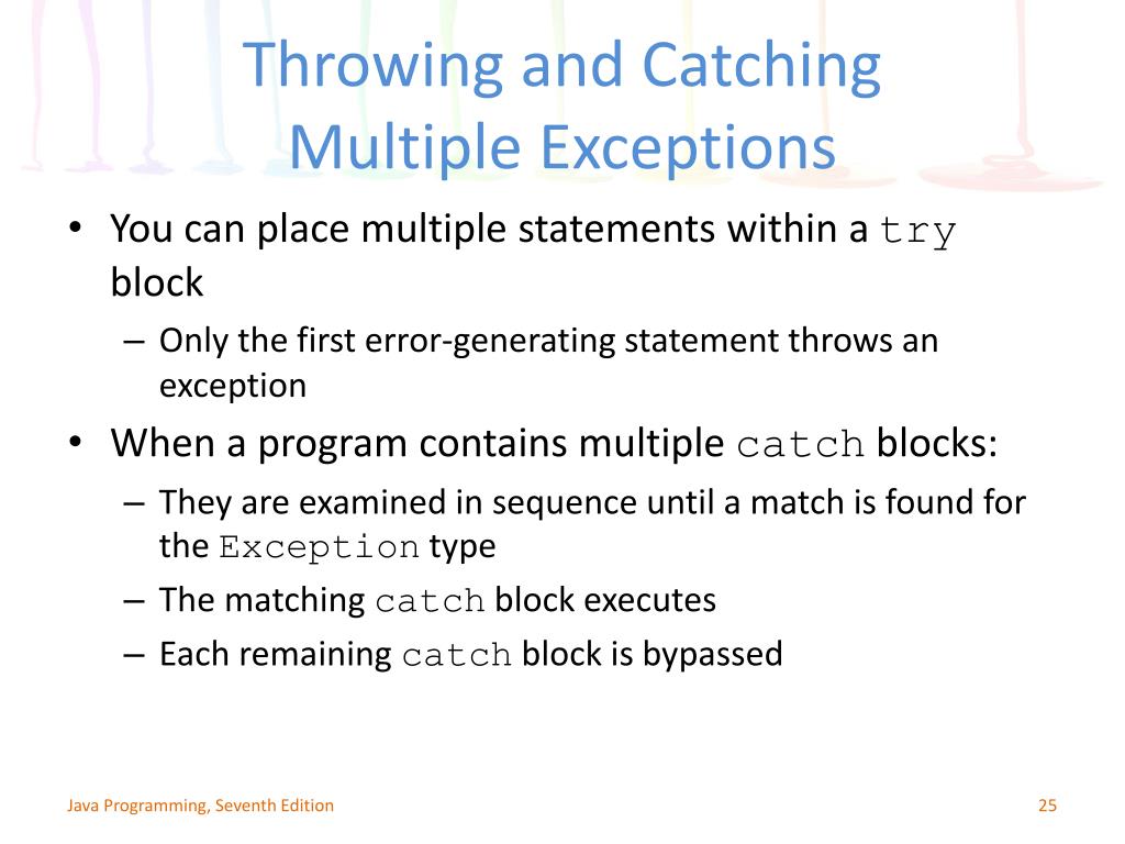 PPT Chapter 12 Exception Handling PowerPoint Presentation, free