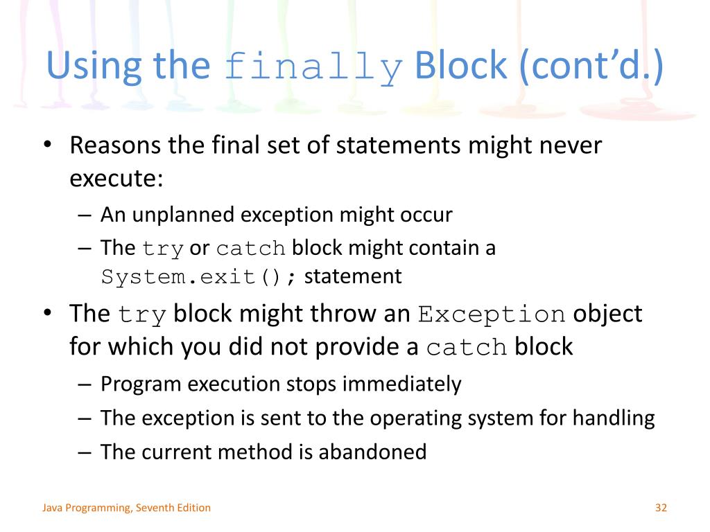 PPT Chapter 12 Exception Handling PowerPoint Presentation, free