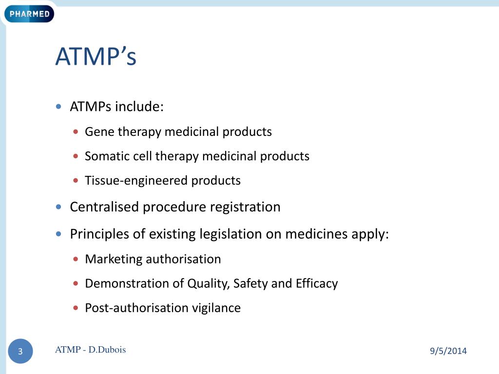 PPT Advanced Therapy Medicinal Products ATMPs PowerPoint
