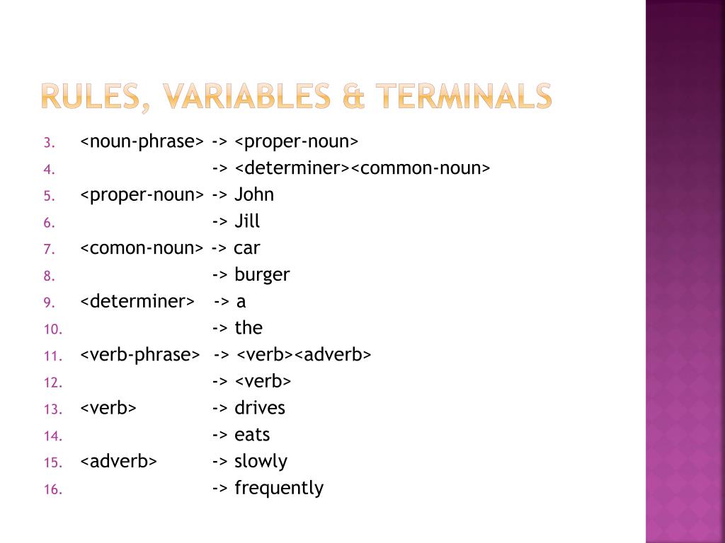 PPT ContextFree Grammars PowerPoint Presentation, free download ID3961459