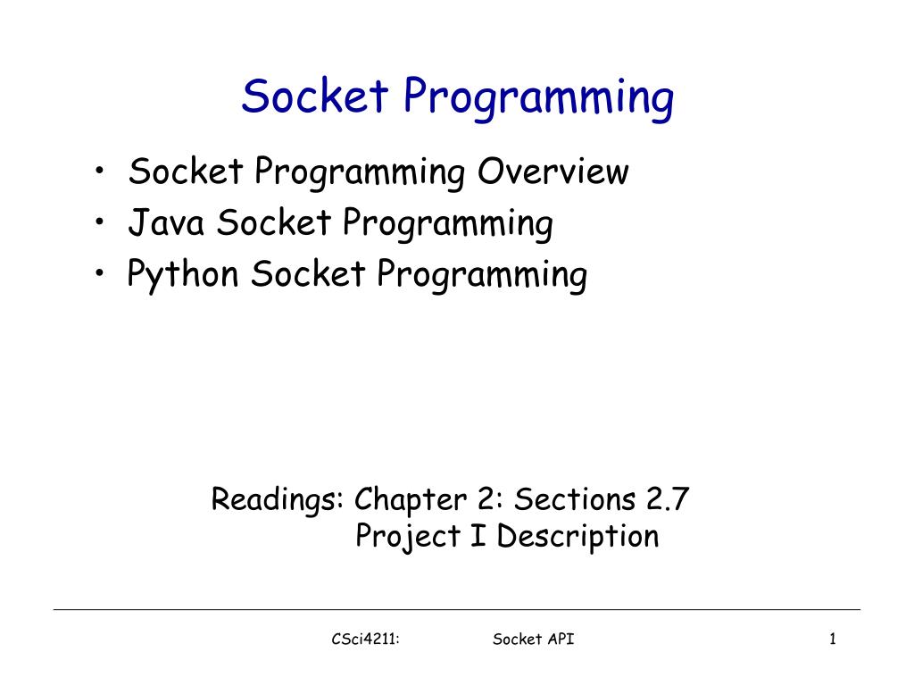 PPT Socket Programming PowerPoint Presentation, free download ID