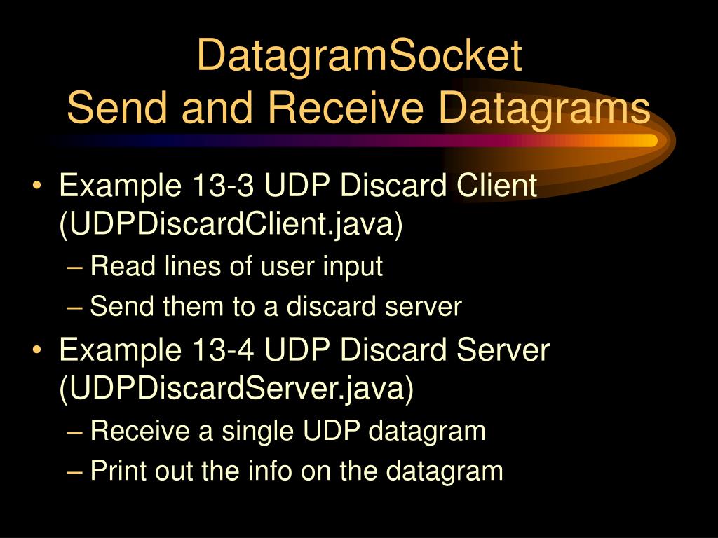 PPT UDP Datagrams and Sockets PowerPoint Presentation, free download