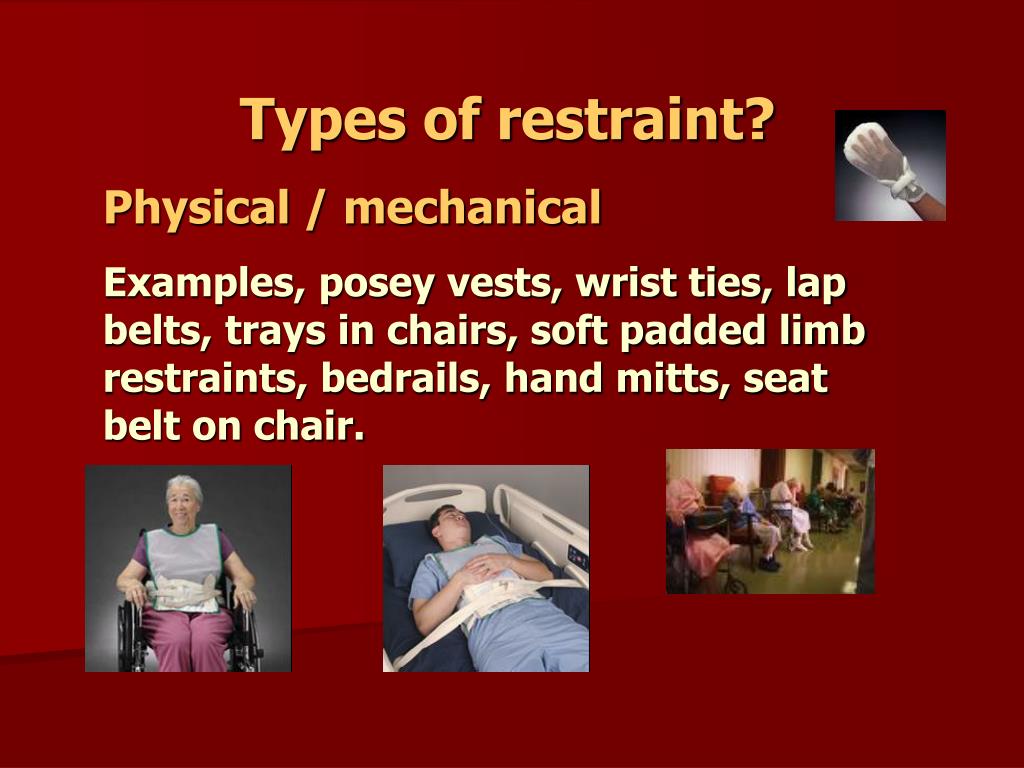 PPT Restraint across the aged care spectrum PowerPoint Presentation