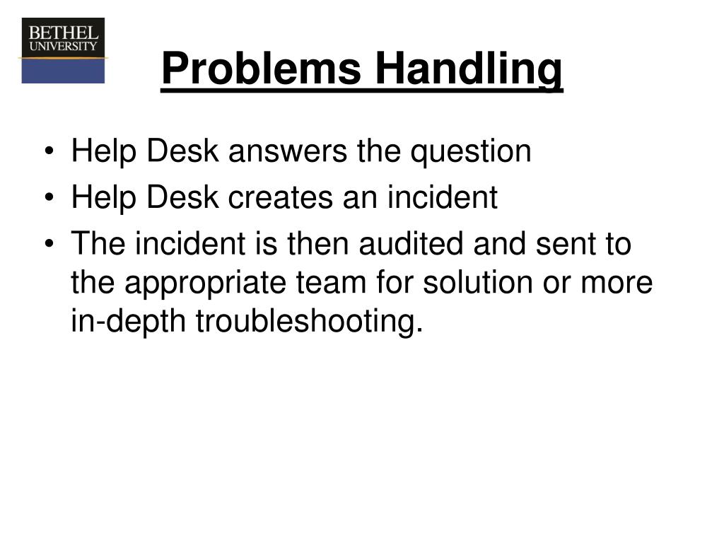 PPT Help Desk Problem Tracking Work Flow Challenges and Solutions