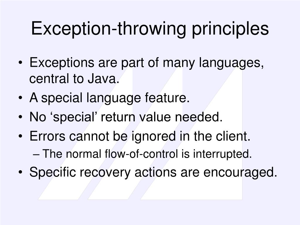 PPT Exceptions PowerPoint Presentation, free download ID3964846