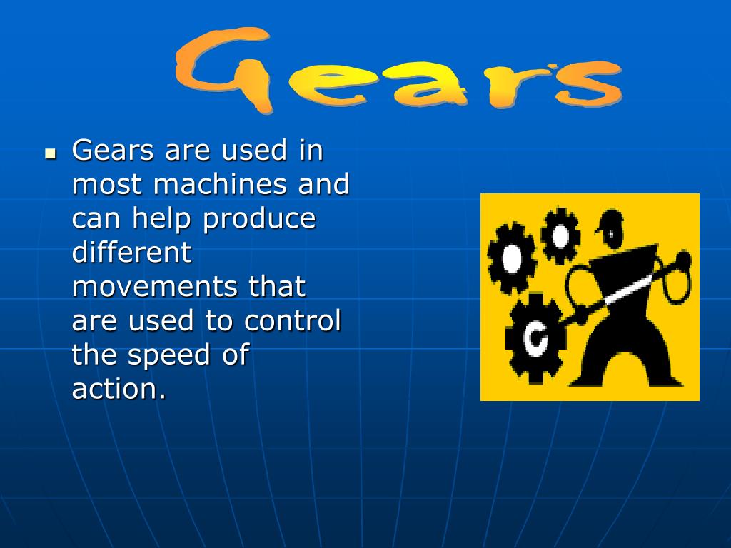 PPT My Slide Show will be on Gears Levers and Pulleys PowerPoint