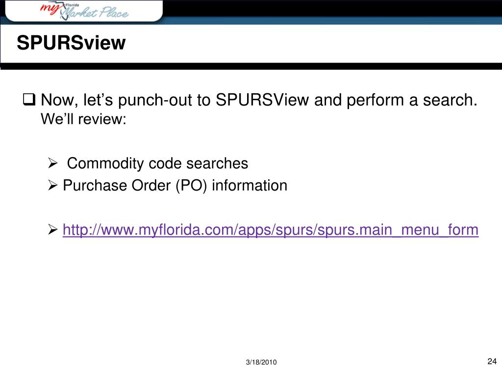 PPT Searching the Florida Vendor Bid System (VBS) Vendor Meeting