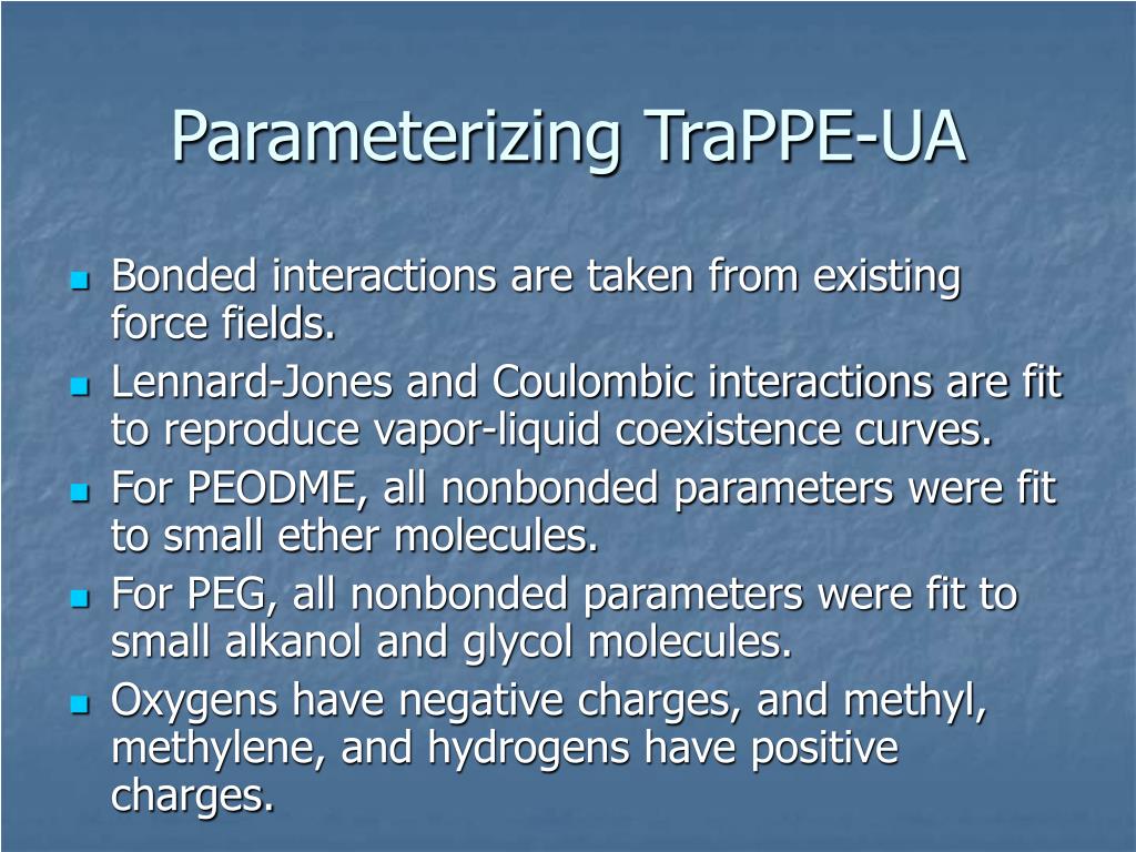 PPT Simulating PEO melts using connectivityaltering Monte Carlo