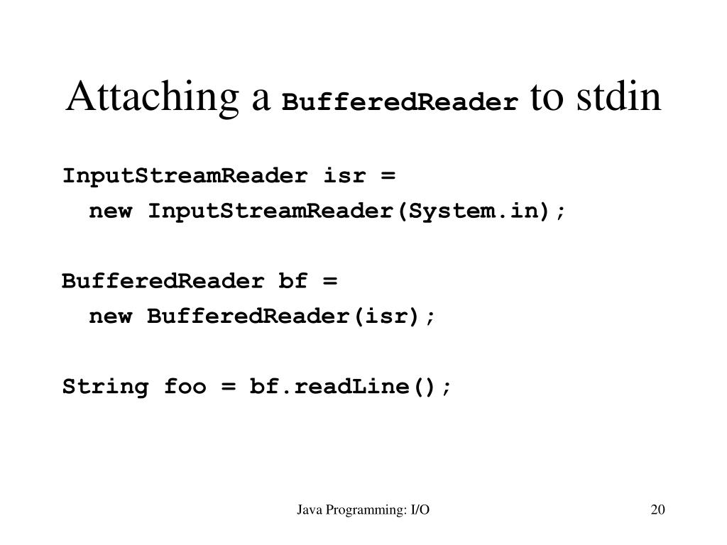 PPT Java I/O PowerPoint Presentation, free download ID3971194