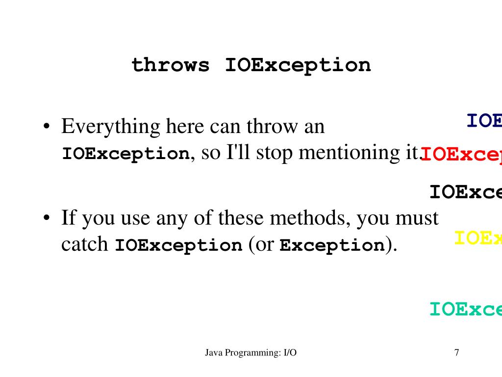 PPT Java I/O PowerPoint Presentation, free download ID3971194