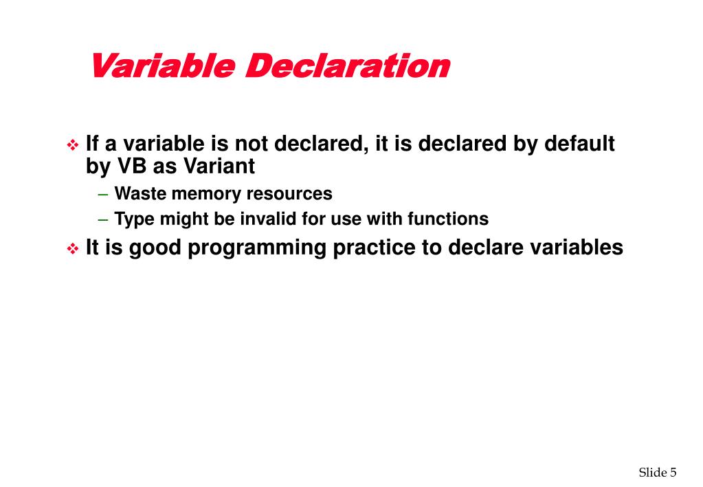 PPT Variables, Constants and Data Types PowerPoint Presentation, free