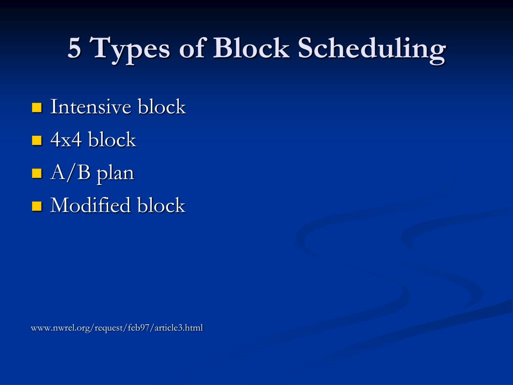 PPT Block Scheduling PowerPoint Presentation, free download ID3977912