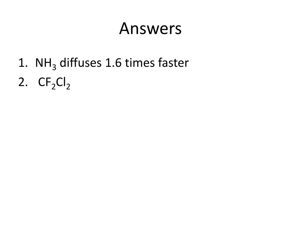 PPT KMT, Grahamâ€™s Law & Real Gases PowerPoint Presentation ID3980206
