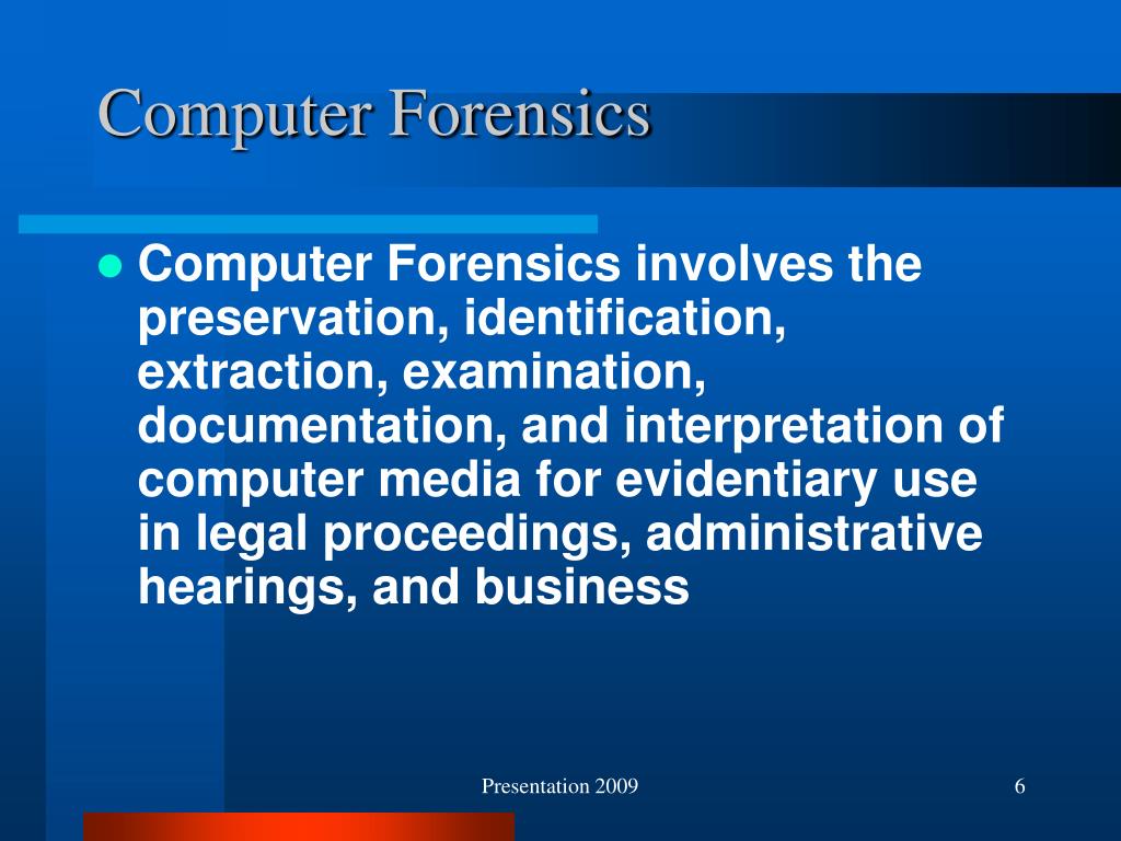 PPT Howard Community College Computer Forensics Program