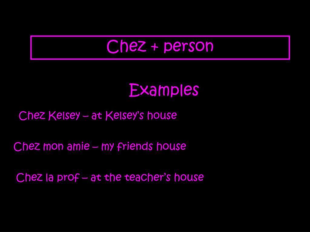 PPT La preposition chez PowerPoint Presentation, free download ID