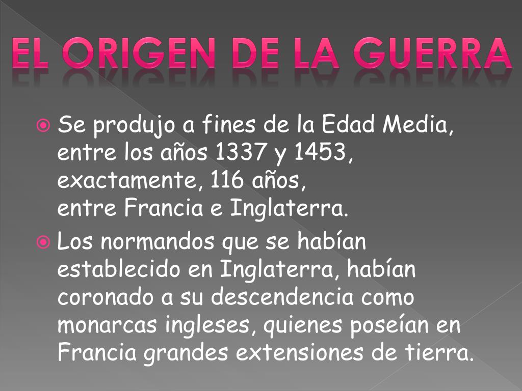 PPT LA GUERRA DE LOS CIEN AÃ‘OS PowerPoint Presentation, free