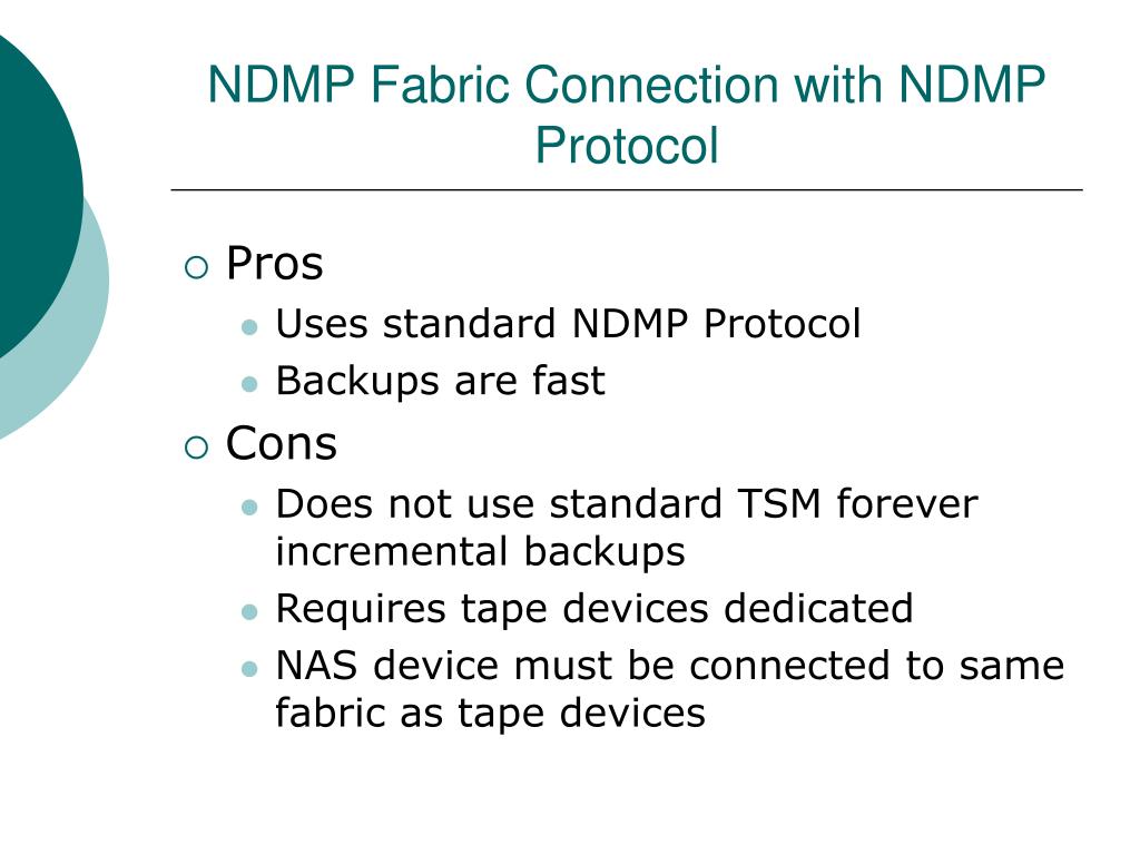 PPT Tivoli Storage Manager NDMP Backup Setup PowerPoint Presentation