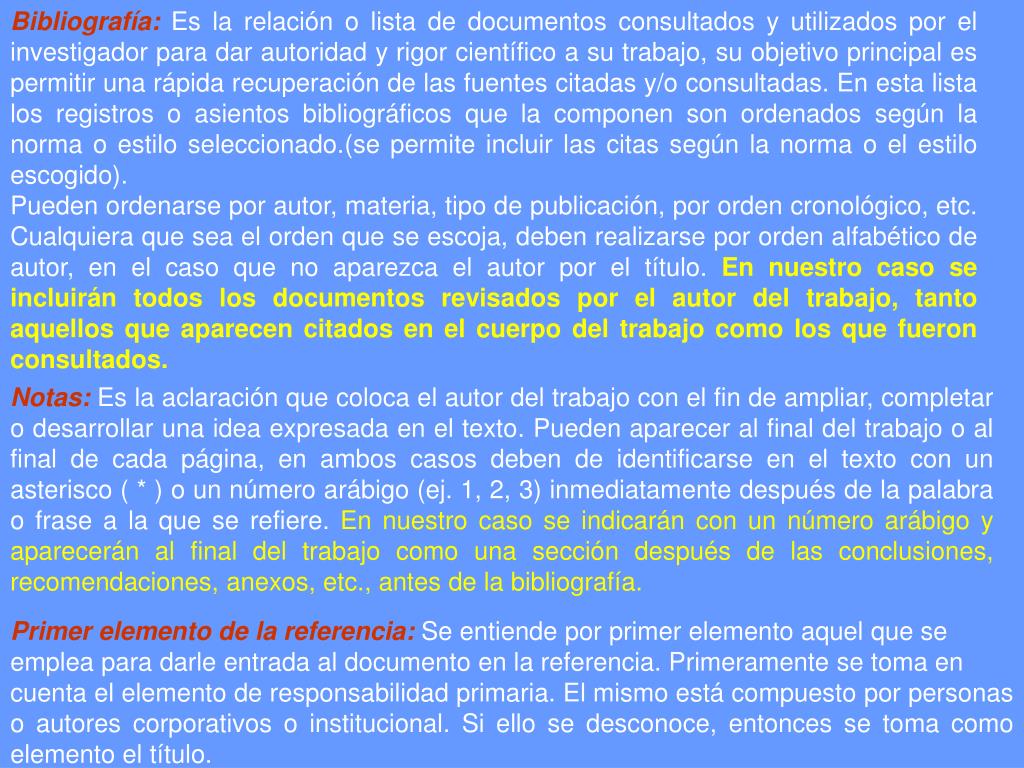 PPT Â¿QuÃ© importancia tiene la confecciÃ³n de citas y las
