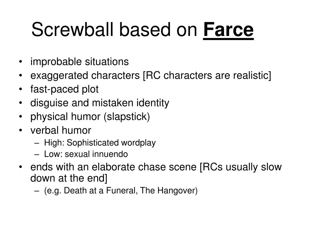 PPT Screwball Comedy PowerPoint Presentation, free download ID3990493