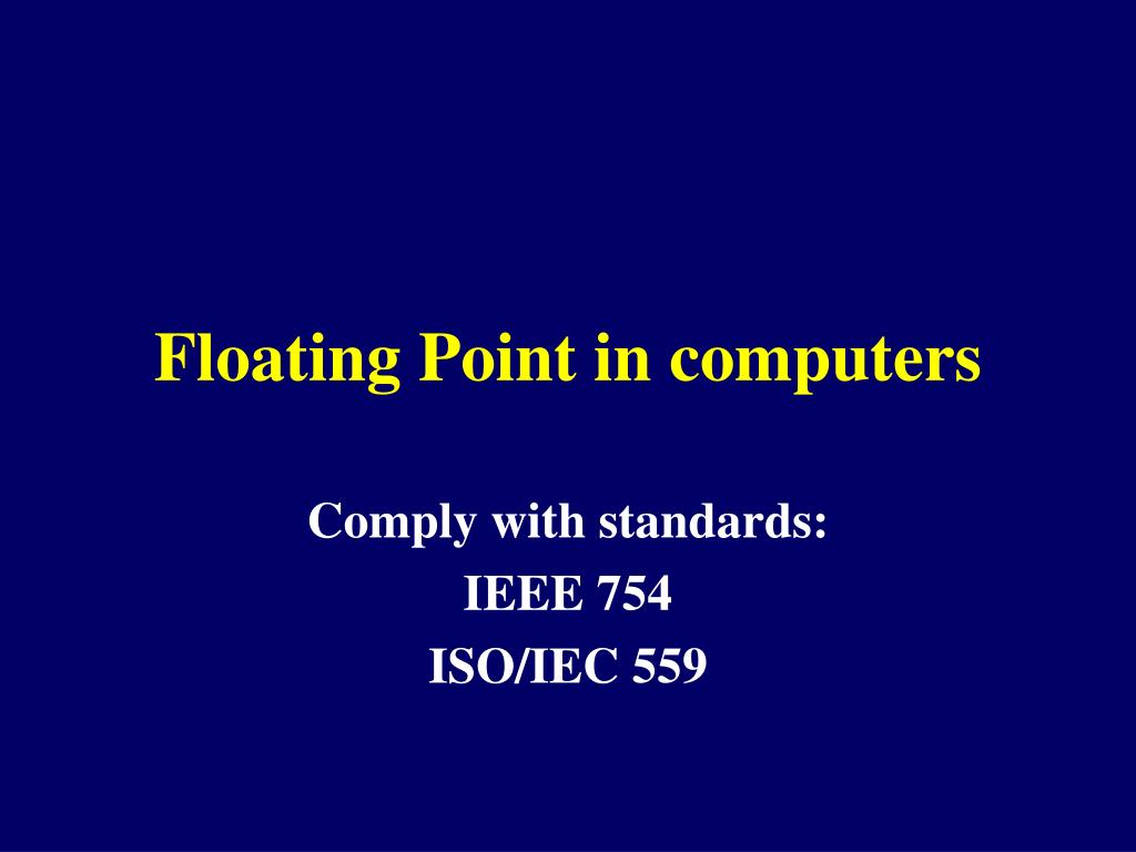 PPT Floating Point in computers PowerPoint Presentation, free