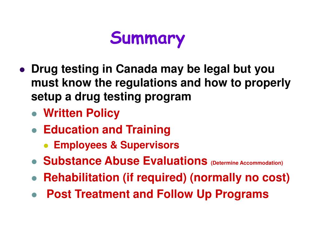 PPT History of Drug Testing in Canada PowerPoint Presentation, free
