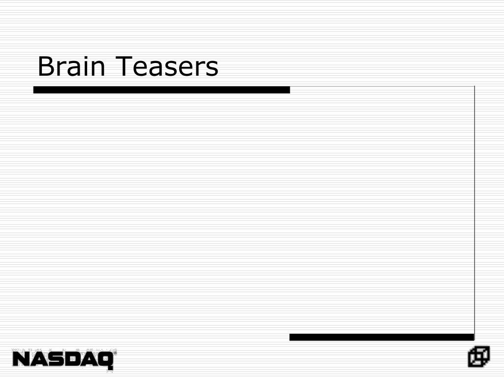 PPT Brain Teasers PowerPoint Presentation, free download ID3997482