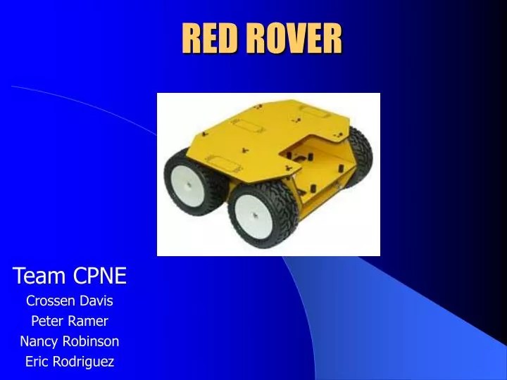 PPT RED ROVER PowerPoint Presentation, free download ID3999745