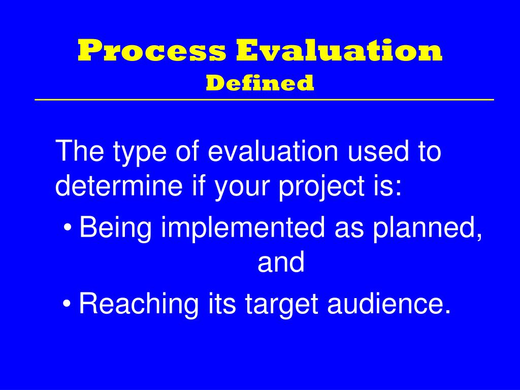 PPT Process Evaluation PowerPoint Presentation, free download ID